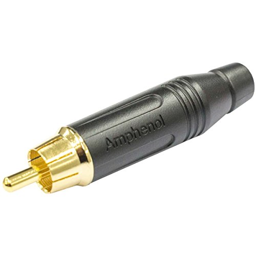 Amphenol ACPR-BLK-Cable Adaptador para (RCA Macho,) Negro