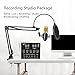 Podcast Equipment Bundle, BM-800 Recording Studio Package with Voice Changer, Live Sound Card - Audio Interface for Laptop Computer Vlog Living Broadcast Live Streaming YouTube TikTok (AM100-V8)