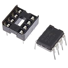 40 قطعة20 قطعة*NE555P+20 قطعة*8P IC Block NE555 دوائر توقيت دقيقة، 8 دبوس.