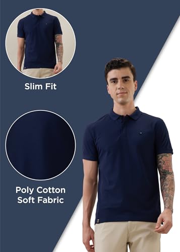 Image of Nostrum Cotton Half Sleeve T-Shirt for Men Boys, Regular Fit, Cherry, Stylish Mens T-Shirts, Polo T Shirt for Man, Collar T Shirts for Men