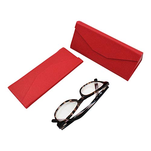Image of Real Sic Glasses Case for Men and Women - Magnetic Folding Hard Shell Sunglass Holder - Inspired by Solid Color
