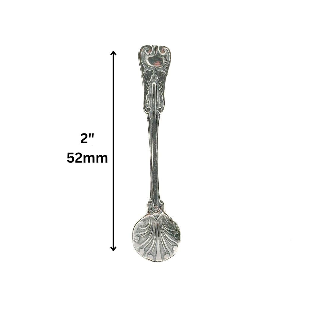 Tiny Spoons For Dessert Sterling Silver Salt Spoon Sea Shell