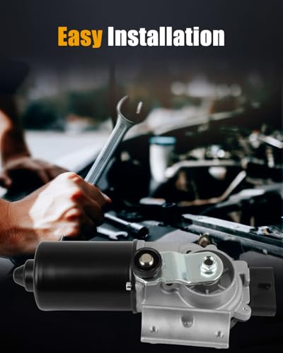 Image of ROADFAR Front Windshield Wiper Motor Fit for Pontiac for G6 2005-2008 | For Chevrolet For Malibu 2008|For Chevrolet For Vectra 2007 2008|For Saturn For Aura 2007 2008|Replace 22711010|4 Pins