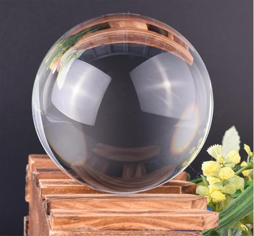Bola de cristal de cristalografía pura de 18cm con base decorativa de lujo 4