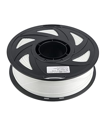 Sienoc 1Kg Abs 1,75Mm 3D Printer Filamento Spool 3D Materiale Di Stampa Per Stampanti (Abs Bianco)