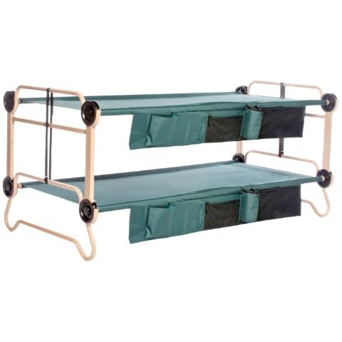 Disc-O-Bed Cam-O-Bunk Bunkable Cot - Green/Green Cover