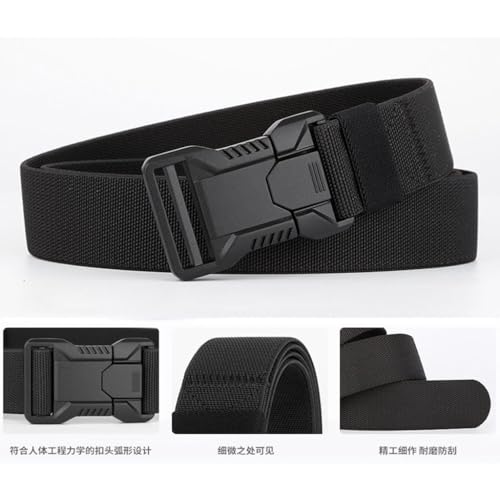 Men's Tactical Belt with Quick Release Buckle with Nylon Braided Sports Belt for Sports Outdoors Hunting Training3