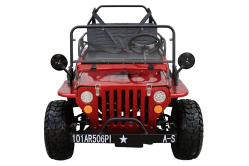 125CC WILLYS GO KART | VENOM | 125CC COOLSTER GO-KART for Children, Young Adults | RED