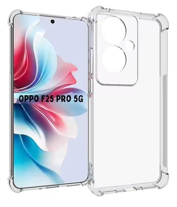 BlazeTech Crystal Clear Back Cover Case for [ Oppo F25 Pro 5G ]| Shockproof Soft Flexible Bumper TPU Case for [ Oppo F25 Pro 5G ]- Transparent (B0CZ77M8HQ) Amazon Price History, Amazon Price Tracker