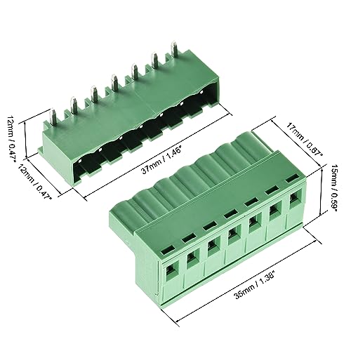 Conector de tornillo PCB 7-pin 5.08mm de ángulo recto para placas de circuito 3