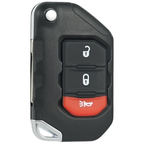 MechanMagic Key Fob Replacement fits for Jeep Wrangler 2018 2019 2020 2021 2022 2023 2024 Gladiator 2020-2024 Proximity Smart Keyless Entry Remote Control OHT1130261 68416782AA