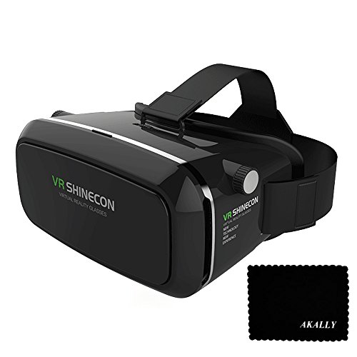 Akally 3D VR Headset Glasses Virtual Reality Mobile Phone 3D Movies for iPhone 6s/6 Plus/6/5S/5C/5 Samsung Galaxy S5/S6/Note4/Note5 & Other 4.7