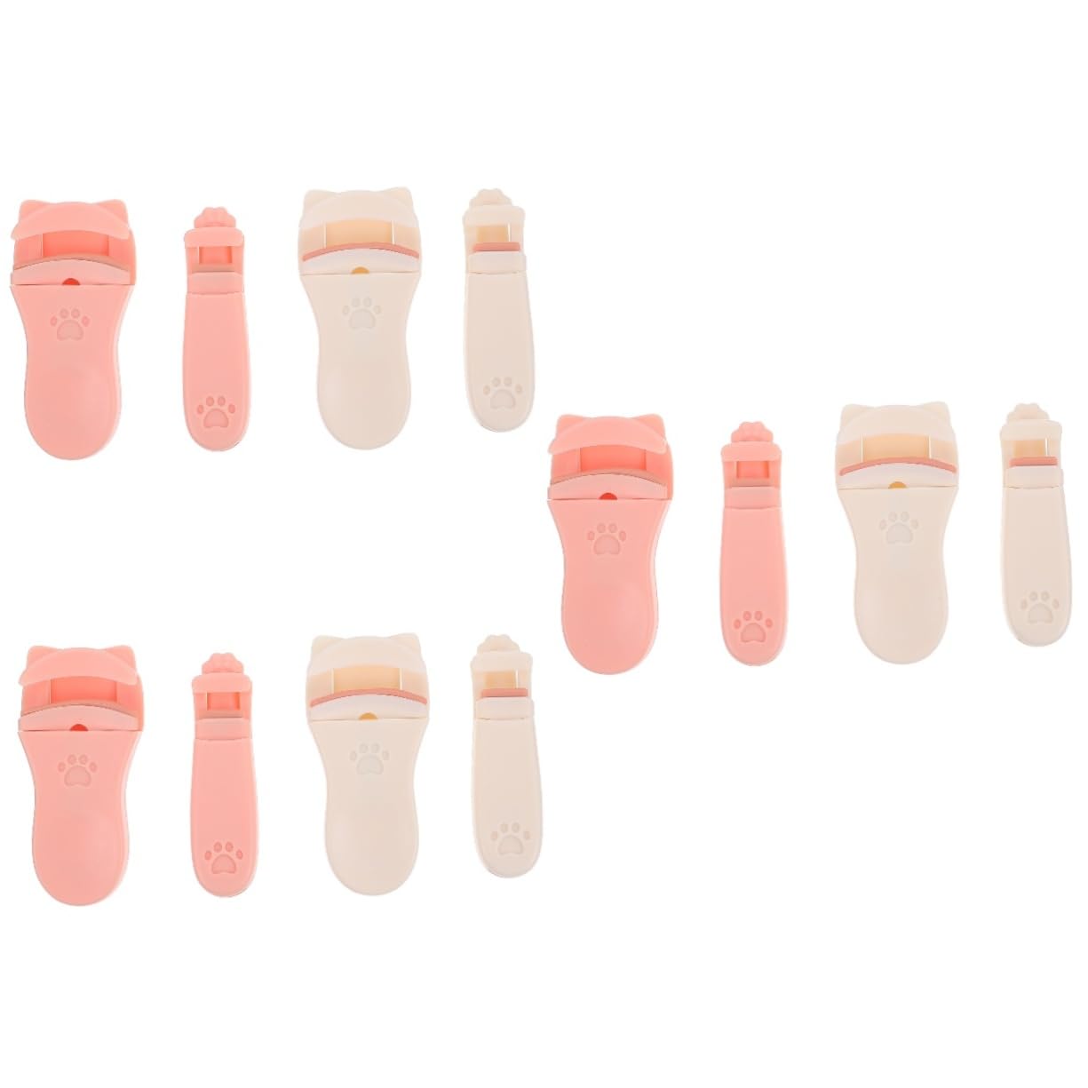Healeved 12pezzi Piegaciglia Mini Strumenti Per Trucco Occhi Clip Per Curvare Le Ciglia Pratico e Resistente Per Donne e Ragazze