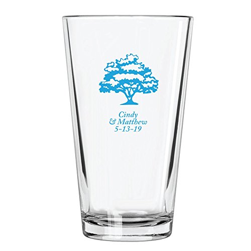 Vasos personalizados pintados en color azul - pack de 144