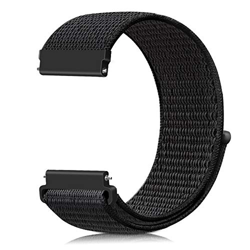 腕時計バンド 20mm 22mm Runostrich 時計バンド ループナイロンバンド NATOストラップに似通る 工具が要らなく、気軽に差し替える (20mm, ダークブラック) 腕時計バンド 20mm 22mm Runostrich 時計バンド ループナイロンバンド NATOストラップに似通る 工具が要らなく、気軽に差し替える (20mm, ダークブラック)