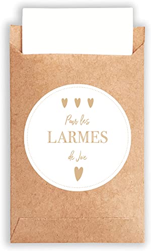Plantvibes 100 enveloppes et 100x des Larmes de Joie Autocollant dans Le Style Vintage pour Le Mariage, encaustique & Bijoux