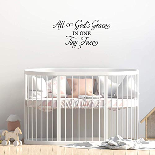Vinilo decorativo con frase religiosa para pared 15" x 30"