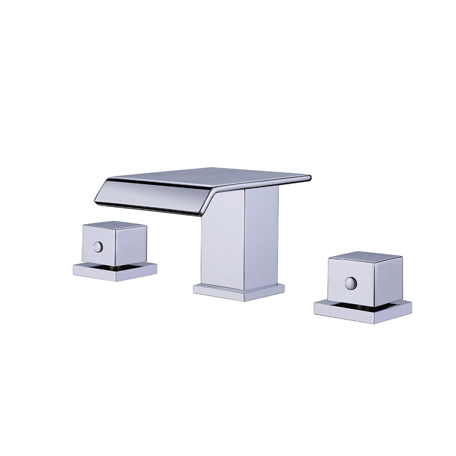 ZQFHSX Waterfall Bathroom Faucet for Sink Single Handle Mixer Tap Chrome Finish Basin Stylish Fixtures Modern Washbasin Easy Install Bath