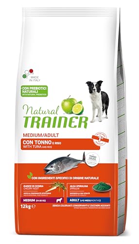 Natural Trainer Medium Cibo per Cani Adulti con Tonno - 12kg