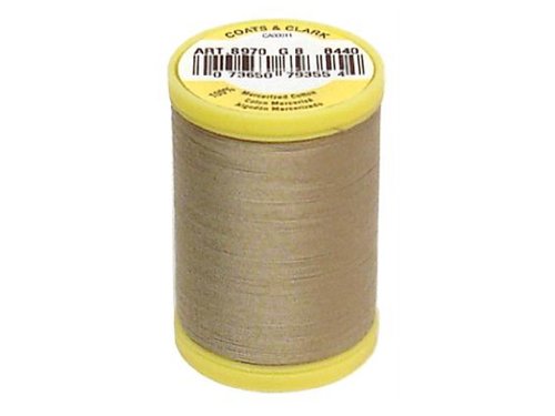 Hilo de algodón khaki Coats Thread 225 Yardas miniatura 4