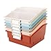 Really Good Stuff Picture Book Classroom Library Bins With Dividers - 6 Pack - Boho