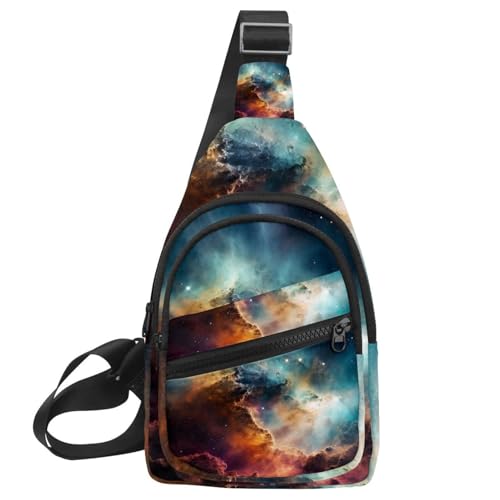 Sac à bandoulière Stars Nebula compact anti-encombrement pour voyage