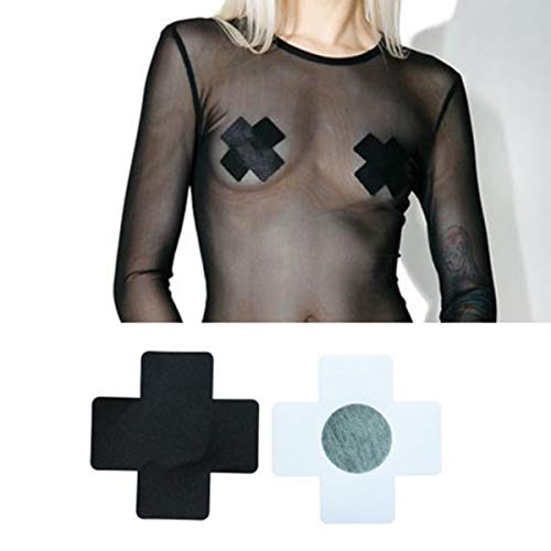 Image of Nipple Breast Covers Nipplecovers Rave Pasties Adhesive Bra Disposable 10Pair