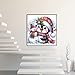 5D Winter Christmas Diamond Painting Kits for Adults Beginners,Christmas Snowman Penguin Diamond Art Kit,DIY Full Round Drill Diamond Dot Gem Art Kits for Adults,Home Wall Decor 13.78x13.78 Inch
