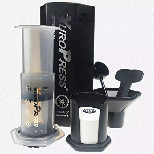 Suporte Para Filtrar Café, Cinza Transparente Cafeteira YuroPress Sistema Expresso Coffee - De Uma a Quatro Xicaras de Café