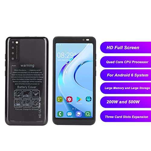 Smartphone 5,45" HD, 32GB, 4-kärnig, Face ID, Triple Camera, Svart