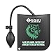 JiGiU 2 Stück Montagekissen Quadratisch Air Pump Wedge Set Belastung bis 200kg mit 2 Kunststoffkeile Luftkissen Montage Spreizkissen für Tür Fenster Montage Auto-Reparatur (Schwarz)