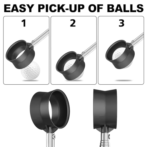 JKL 9Ft/12Ft Golf Ball Retriever for Water Telescopic Stainless Steel Shaft - JKL golf ball retriever review Image 8