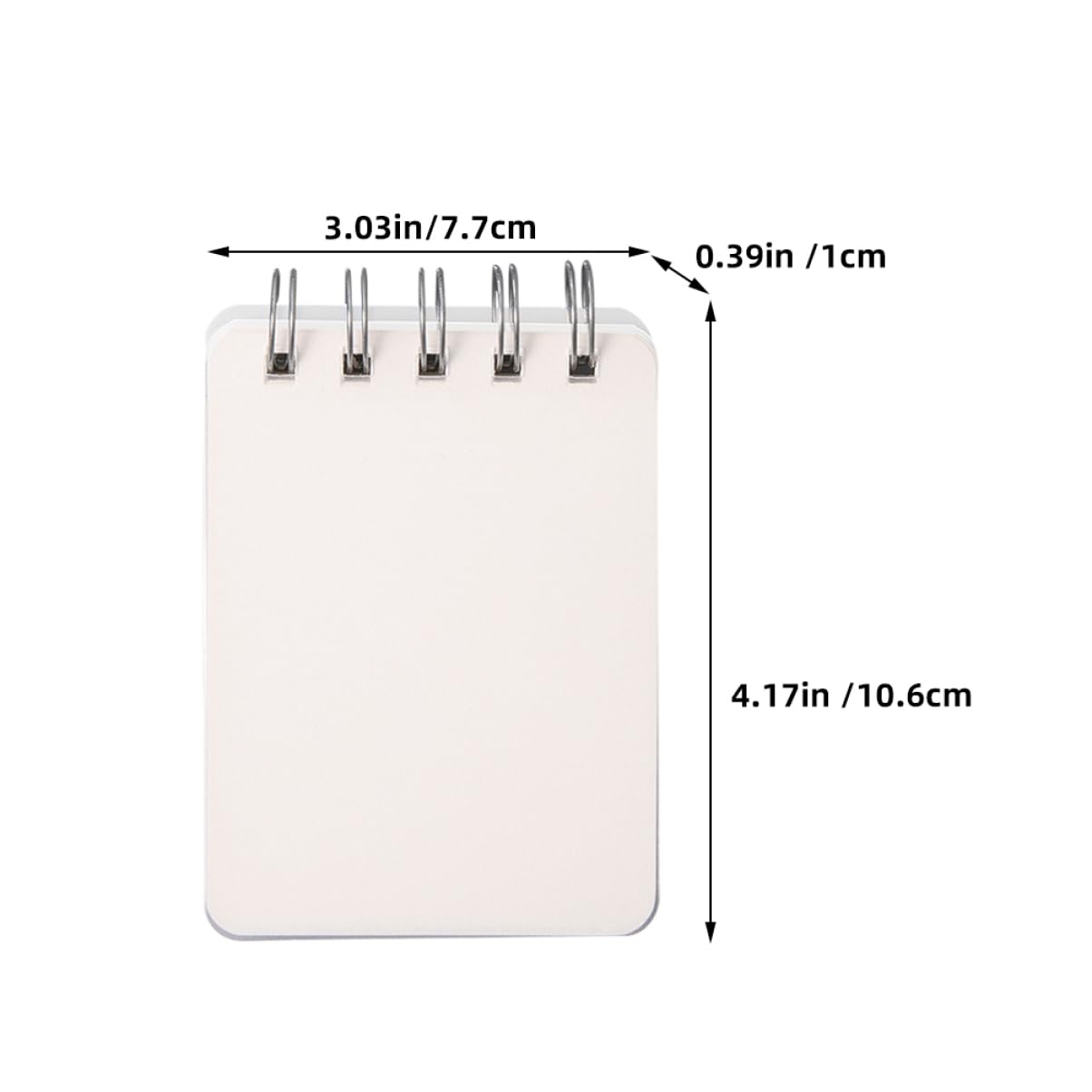 NUOBESTY 5 Ensembles Mini Cahier Travelers Notebook Cahier De Note Notepad Cahier Numérique Ventilateurs Portables Petit Mini Bloc-notes Accessoires D'écriture Papier Blanche 4 Pièces * 5