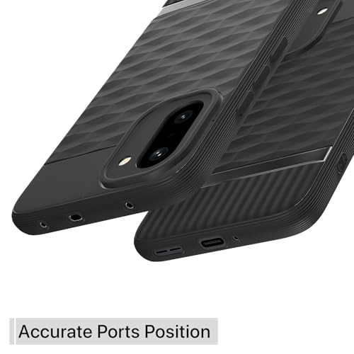 Image of Pikkme Back Cover for OnePlus 15R 5G Soft Grip 3D Hexa Cube Texture Silicone Bumper Case (Black)