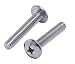 1/4"-20 X 1-1/2" Stainless Phillips Truss Head Machine Screw, (25pc), Coarse Thread, 18-8 (304) Stainless Steel, by Bolt Dropper