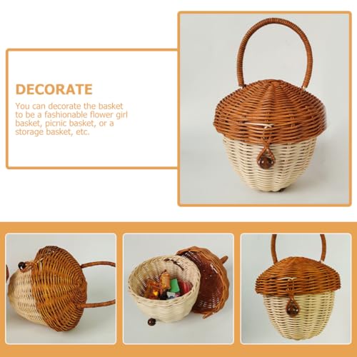 Décoration de table à manger avec ce petit panier rustique