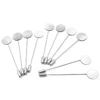 Set di 20 spille da bavero per cappelli e cappelli, parte base per fai da te, lavori artigianali