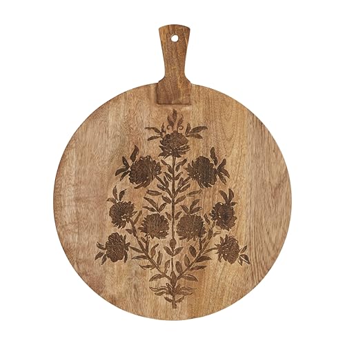Mud Pie Block Print Circle Board miniatura 1