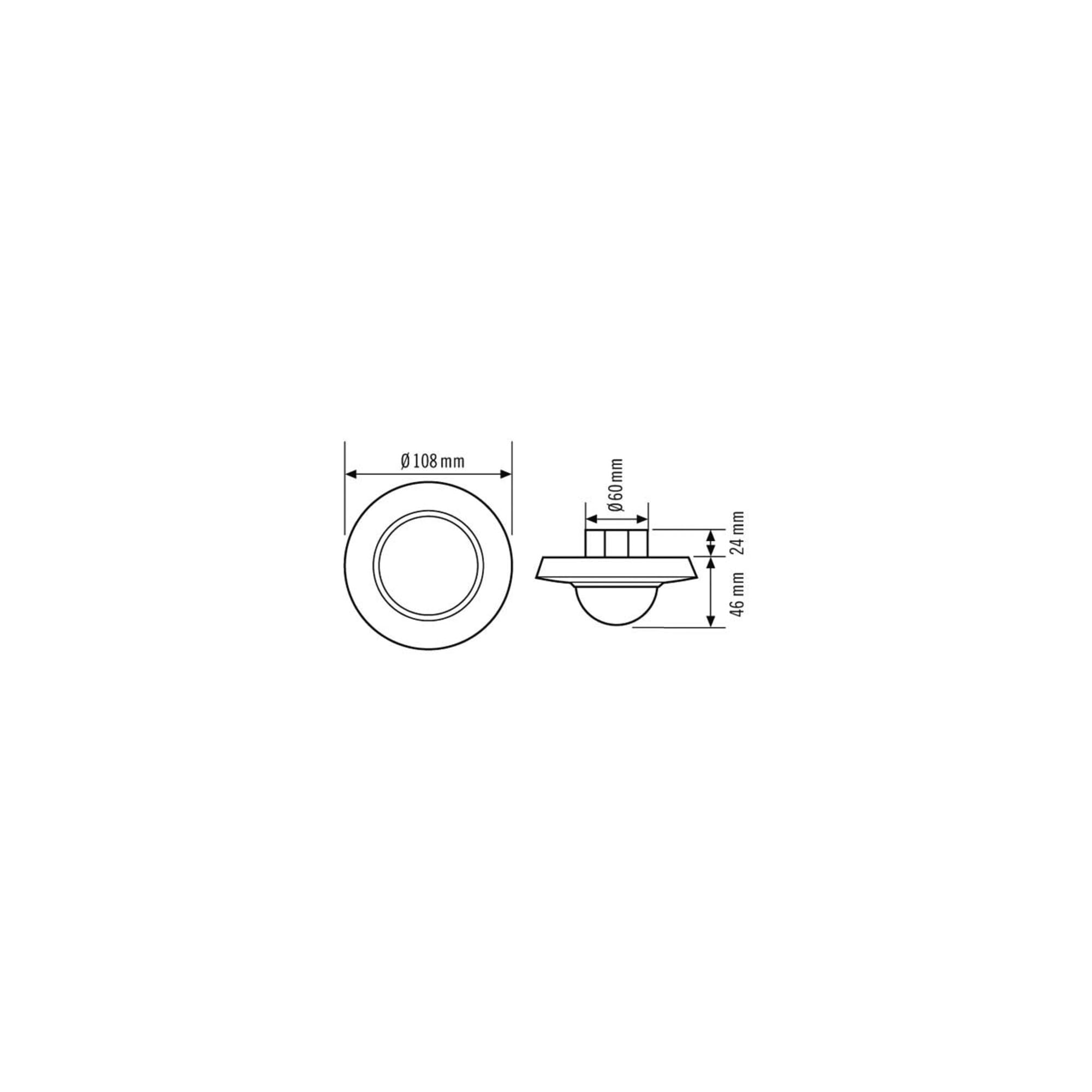 ESYLUX Bewegungsmelder 360 Grad, 24 m, 230 V, Decke MD-C 360i/24, weiß, 5142211
