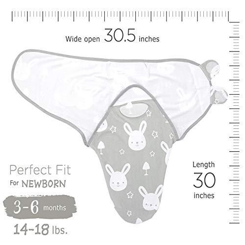 Baby Swaddle 3-6-Month, Large Size, Newborn Babies Swaddling Sack, Infant Adjustable Swaddles
