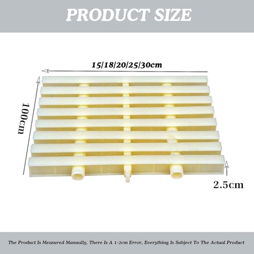 Grille de débordement de piscine emboîtable à volonté pour drainage efficace