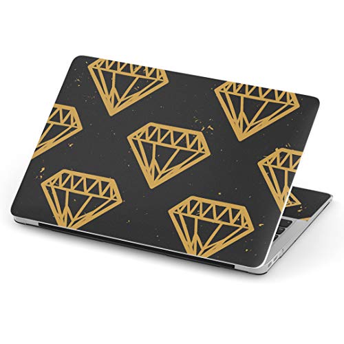 MacBook Air 13inch A1466 / A1369 専用スキンシール 2010~2017モデルまで対応 マックブック エア Mac Air 13インチ ノートブック フィルム ステッカー アクセサリー 保護 010209 模様 ダイヤ 黒