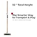 SPORT BEATS Six Player Croquet Set RubberWood 32 Inch Mallets with Carry Case, 6 Balls, 9 Wickets, 2 Stakes for Backyard Outdoor Games