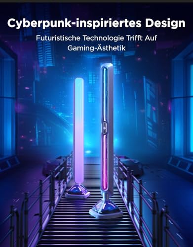 Govee Light Bars Pro for Gaming, verbesserte 16-Zoll Smart LED Lichtleisten mit dreiseitiger RGBIC Beleuchtung und WLAN für PC, Monitor, 60+ Szenenmodi, funktioniert mit Alexa und Google Home – Bild 4