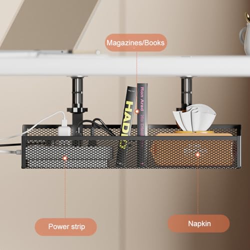 Étagère de rangement réglable pour bureau encombré VUIUYOIES - 5