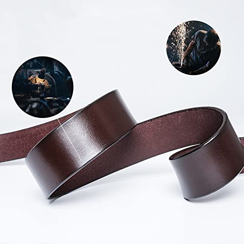 Genuine Leather Belt,Men's Casual Belt Retro Punk Style Simple Versatile Dress Jeans Belt3