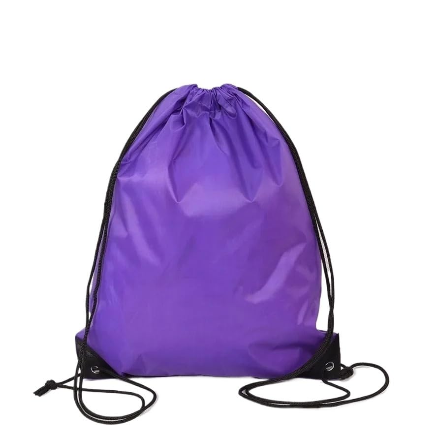 Sacca 10 pezzi di borse con coulisse for zaino, scarpe, a tracolla, multi colore(Purple)