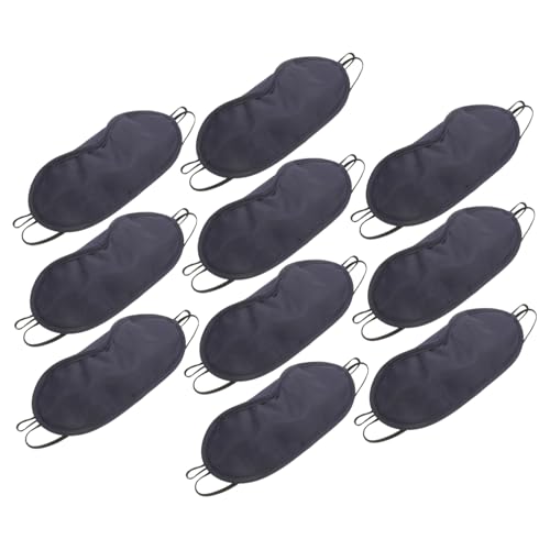BAZEITFLOW 20個 遮光軽量アイマスク 通気性ポリエステル製 睡眠時の快適フィット 伸縮ストラップ付き 旅行や室内使用に