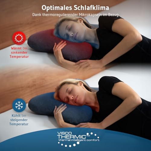 Third of Life Nackenkissen ACAMAR Quickdry, Ergonomisches Seitenschläfer-Kissen, Memory Foam Neck...