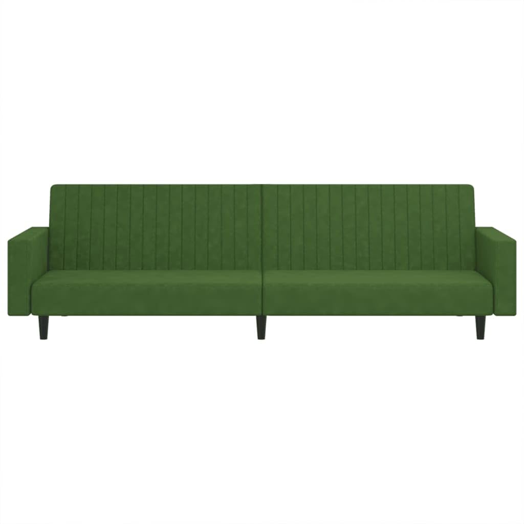 ZEYUAN Sofá Cama de 2 plazas Terciopelo Verde Oscuro, Sofas De Salon, Sofa Relax - 375939